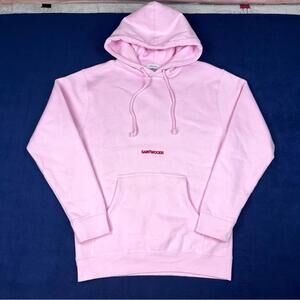 Saintwoods Pink Hoodie Pullover Made in Canada Size S Embroidered Logo SSENSE